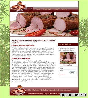 Tradycyjne wędliny firmy Mandat