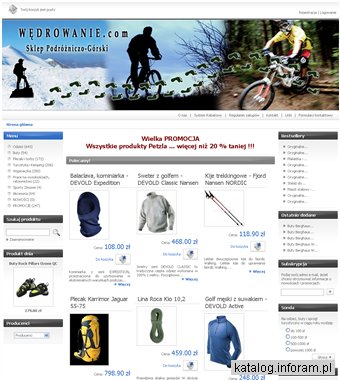 WEDROWANIE.com - Sklep Podróżniczo-Górski