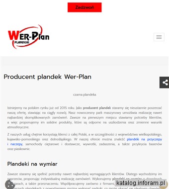 plandeki do wywrotek Kościan - wer-plan.pl