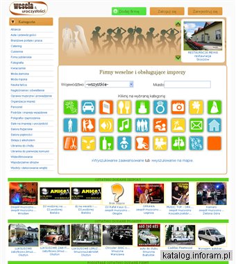 Wesela & Uroczystości wyszukiwarka usług imprezowych