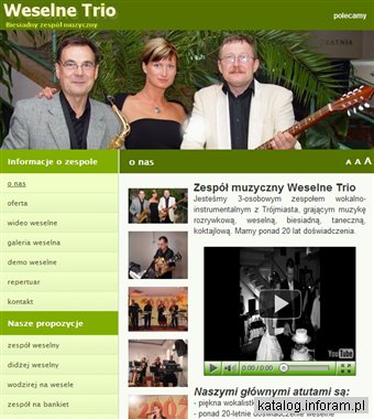 Weselne Trio. Zespół weselny - Pomorskie