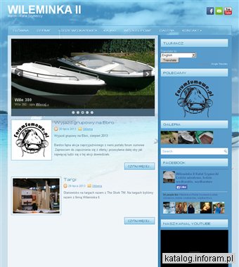 Producent łodzi wiosłowych, łodzi wędkarskich