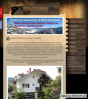 Noclegi z możliwością jazdy Quadem po okolicy Wisła - Willa Chaber