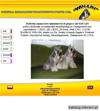 Sznaucerki miniaturowe pieprz i sól WIN-LIN