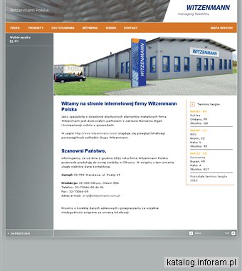 WITZENMANN POLSKA SP. Z O.O. producent węży metalowych