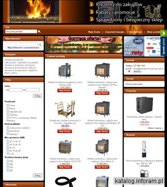 Wędzące wkłady kominkowe