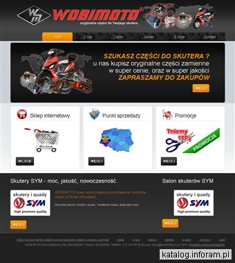 WOBIMOTO części do skuterów. Pełna oferta części do skutera Zipp, Romet, Kingway i innych