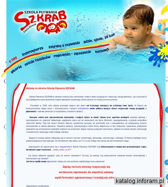 Szkoła Pływania SZKRAB. Nauka pływania dla niemowląt i małych dzieci