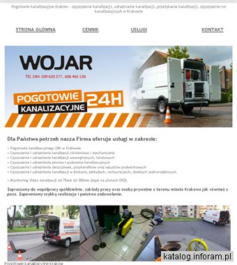 Pogotowie kanalizacyjne Kraków - Wojar