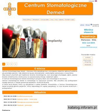 Implanty, stomatolog, ortodonta - Centrum Stomatologiczne Demed - Wola