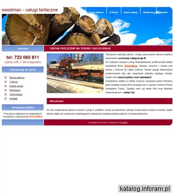 Woodmac - usługi tartaczne, tartak przewoźny, przecieranie drewna