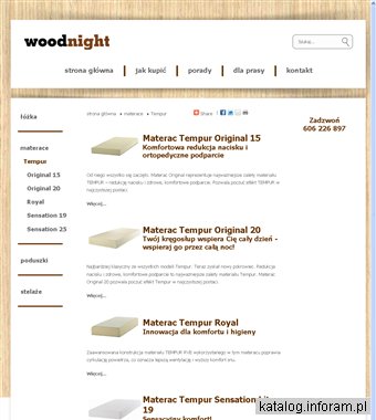 Woodnight - łóżka dębowe z materacem Tempur