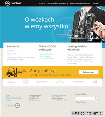 Wózek widłowy Linde i Toyota