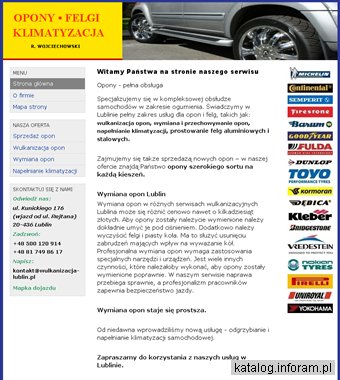 Opony, felgi Klimatyzacja R. Wojciechowski