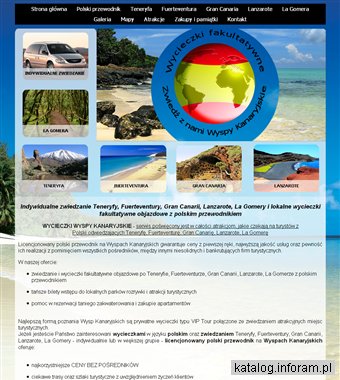 Wycieczki fakultatywne Teneryfa, Fuerteventura, Gran Canaria, Lanzarote, La Gomera - zwiedzanie