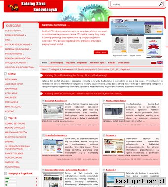 Katalog stron budowlanych
