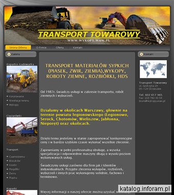 Transport towarowy i wykopy