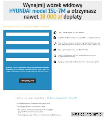 Wynajem wózków widłowych