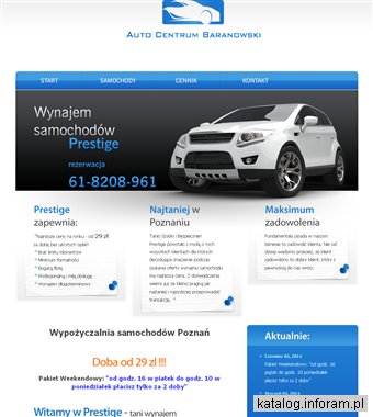 Wypożyczalnia samochodów Poznań - Prestige