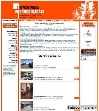 Wysokińska Nieruchomości Szczecin - dom, mieszkanie, lokal, działka - Wynajem