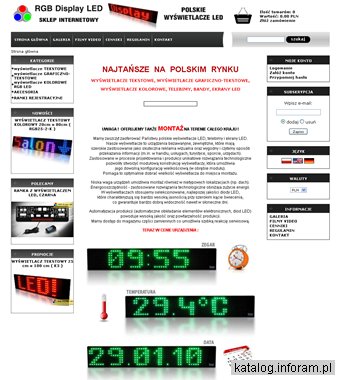 Wyświetlacze LED, banery led - sklep