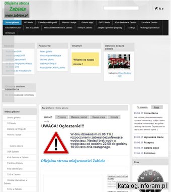 Oficjalna strona miejscowości Zabiele