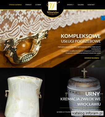 BOŻENA WITWICKA Kremacja Wrocław