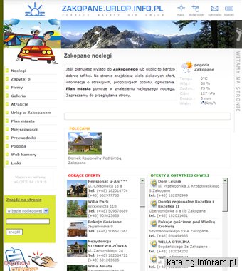 Noclegi Zakopane - kwatery, pokoje i atrakcje