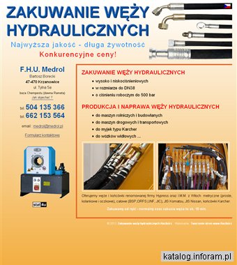Zakuwanie węży hydraulicznych Racibórz