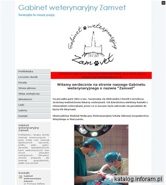 Gabinet weterynaryjny Zamvet