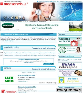 Zapalenie ucha środkowego