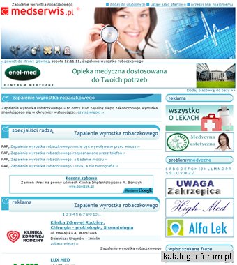 Zapalenie wyrostka robaczkowego