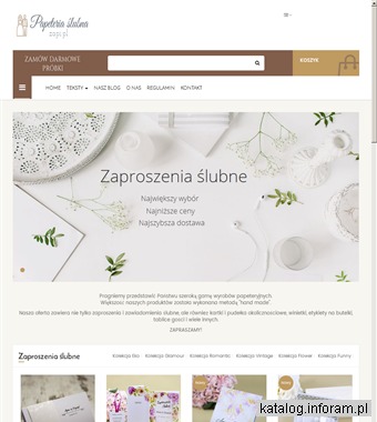 Nowoczesne zaproszenia ślubne