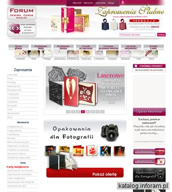 Ślubne zaproszenia Białystok. Ponad 1000 wzorów-laserowe, prestige, z humorem, czerpane