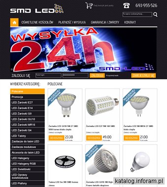 LED żarówki, halogeny, taśmy