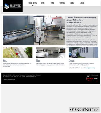 Zakład Ślusarsko-Produkcyjny Skrzynki gazowe