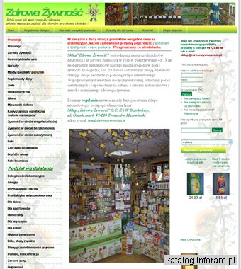 Sklep Zdrowa Żywność - zioła, mieszanki ziołowe