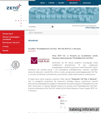 Portale korporacyjne Zeto