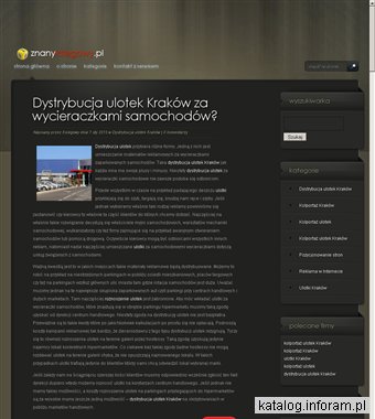 Kolportaż ulotek Kraków