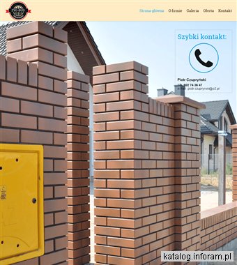 Zyb Bud ogrodzenia, budowa ogrodzeń z cegły klinkierowej