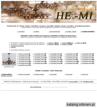 Klasyczne żyrandole od HE-MI