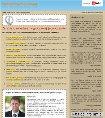 Wychowawca kolonijny