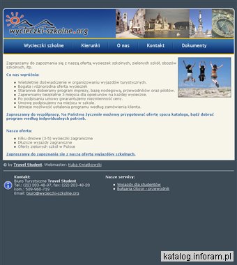 Travel Student - wycieczki szkolne, zielone szkoły