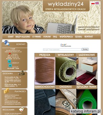 Wystrój podłóg dywanami, chodnikami i wykładzinami