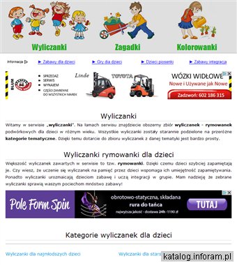 Rymowane wyliczanki dla najmłodszych dzieci