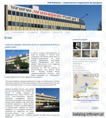 Lokale do wynajęcia - FUM Pabianice - Lokale - Biura - Magazyny