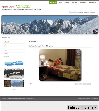 Tanie noclegi - pokoje do wynajęcia Zakopane centrum