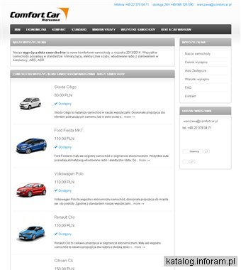 ComfortCar Warszawa wynajmij online