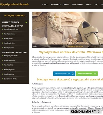 Ciuszki do chrztu tanio - Wypozyczalniaubranek.pl