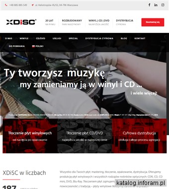 Tłoczenie płyt CD/DVD - X-Disc.pl